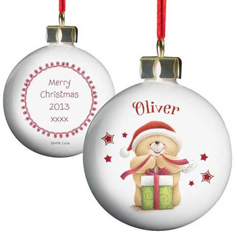 Personalised Forever Friends Christmas Bauble